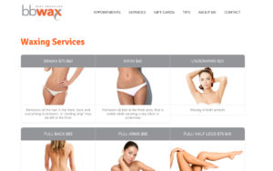 Website Design for Best Brazilian Wax by Primagine Designs